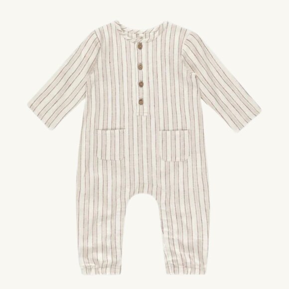 Rylee + Cru Other - NWT - Rylee + Cru Vintage stripes jumpsuit size 12-18M